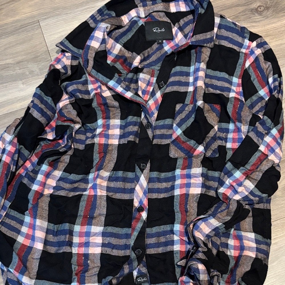 Rails Multicoloured metallic shirt